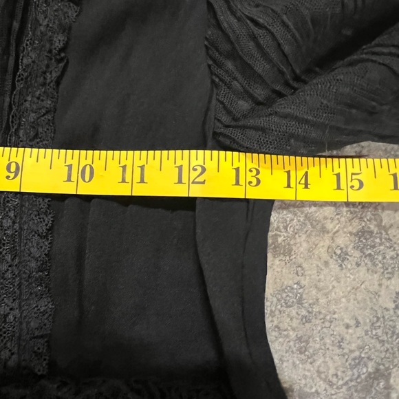 Maje Black Lace Polka Dot Bell Sleeve Dress - Picture 4 of 13